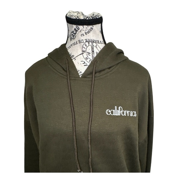 Brooklyn Karma Olive Green ‘California’ Hoodie. Large - Picture 9 of 13
